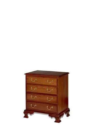 Four Drawer Leora Style Nightstand from DutchCrafters Amish Furniture