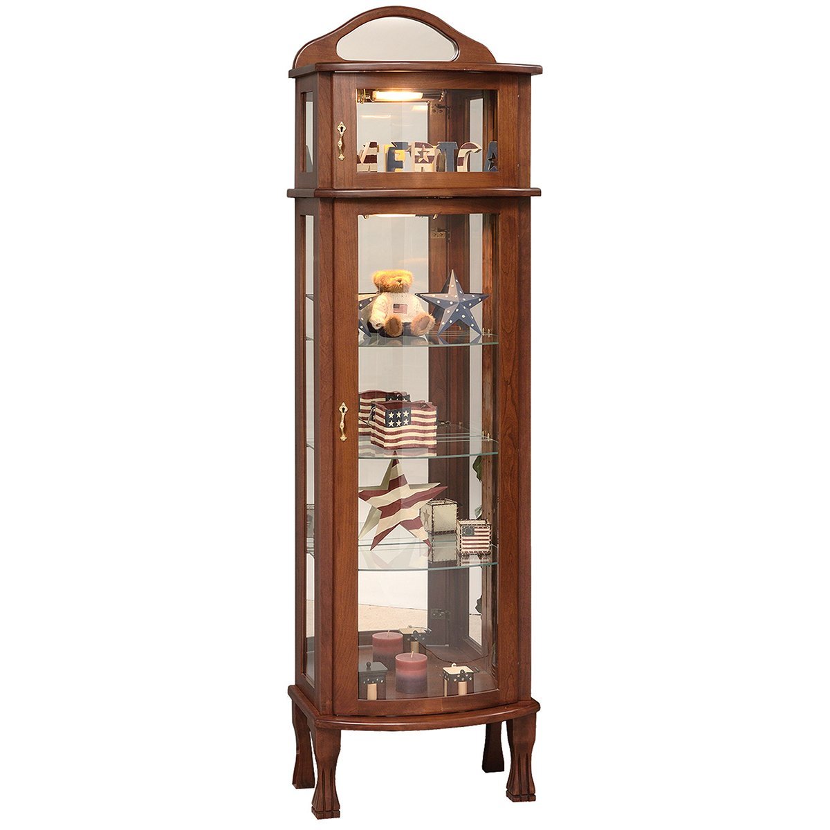 Vance Curio Cabinet from DutchCrafters Amish Furniture