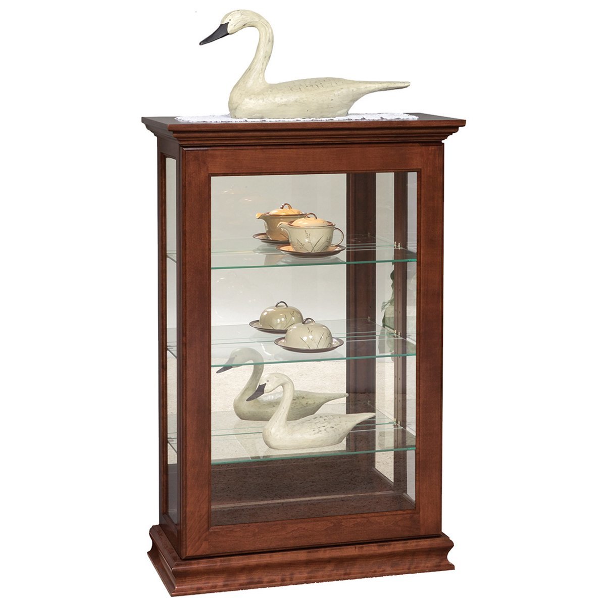 Boneville Sliding Door Curio Cabinet from DutchCrafters Amish