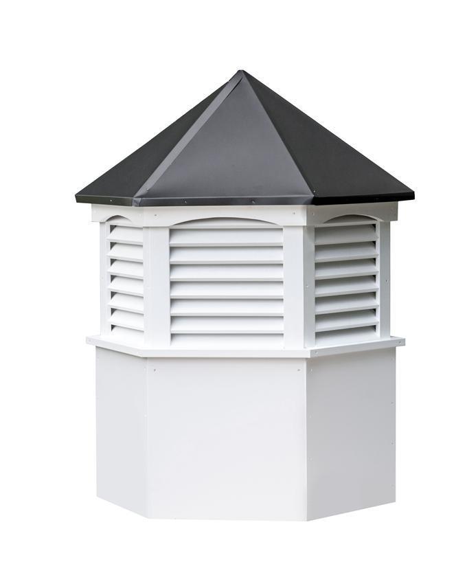 Amish Made Vinyl Hexagon Louvre Cupola from DutchCrafters Amish