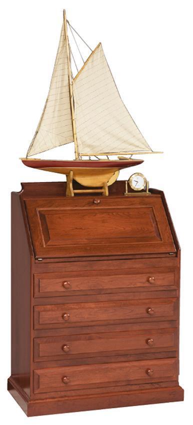 Davenport Hardwood Secretary Desk From DutchCrafters Amish Furniture