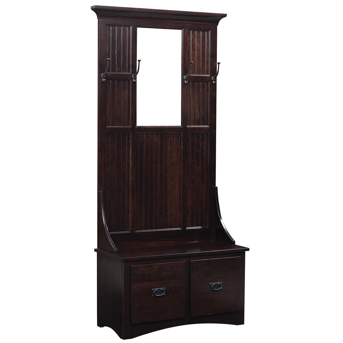 38" Entryway Hall Tree Storage Bench from DutchCrafters Amish