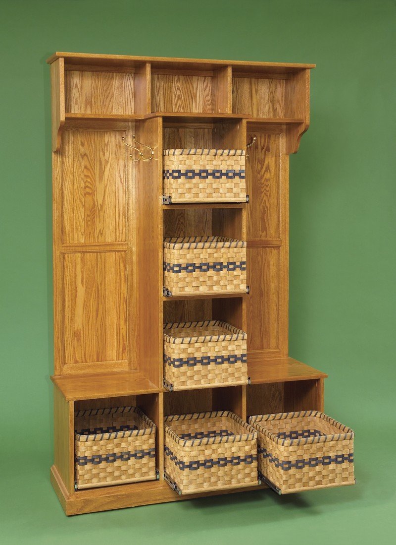 50" Solid Wood Entryway Storage Bench from DutchCrafters Amish