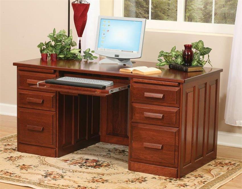 Flat Top Home Office Desk from DutchCrafters Amish Furniture
