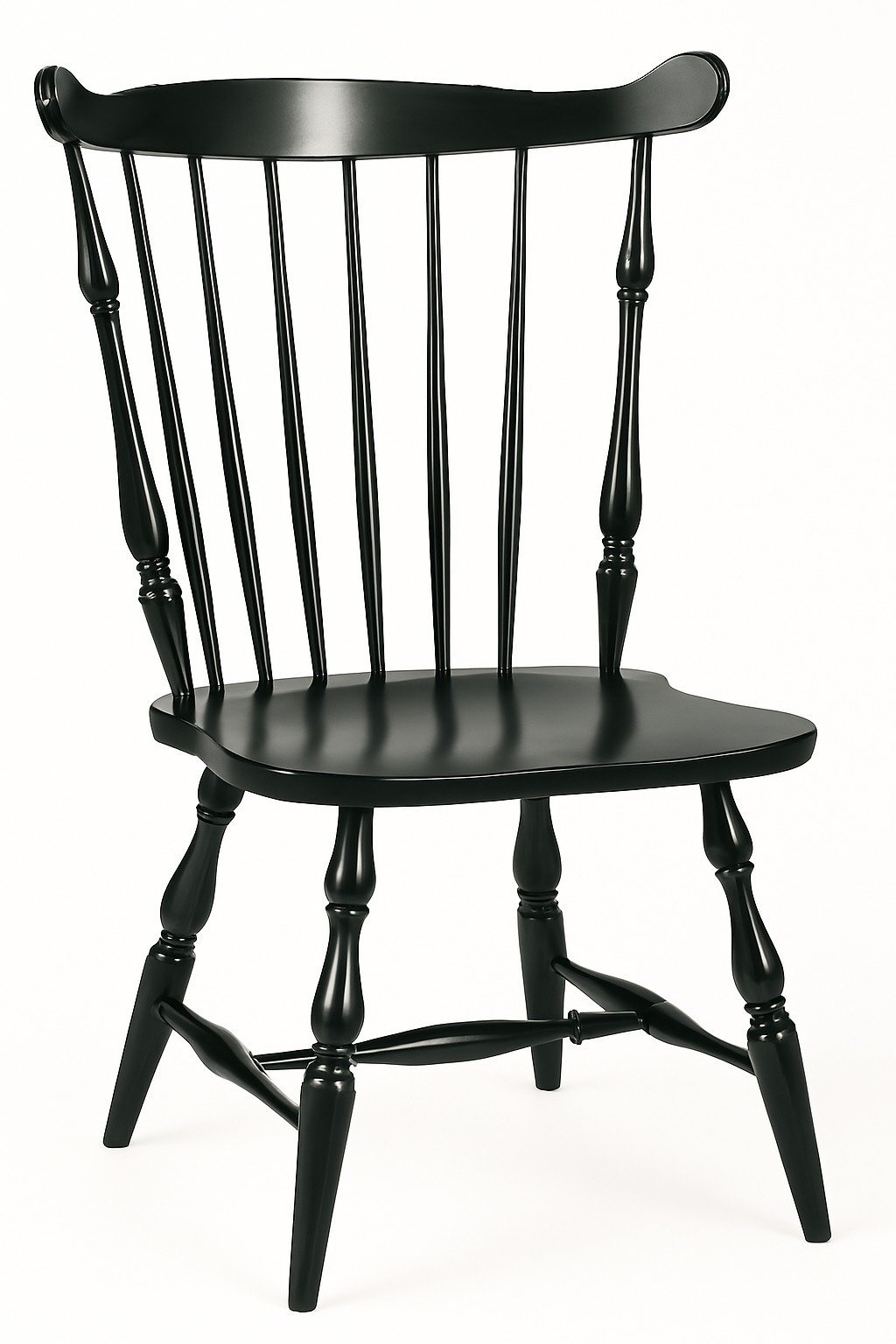 Amish Windsor Dining Chair | Solid Wood Spindle Back