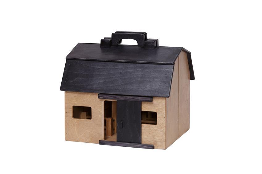 farm animal set with barn