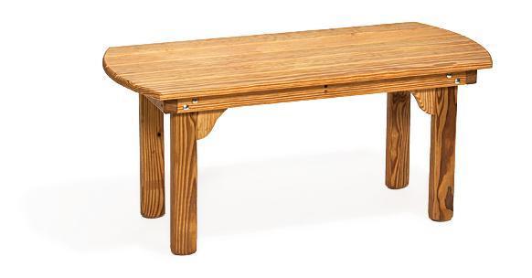 Pine Rectangular Patio Accent Coffee Table |