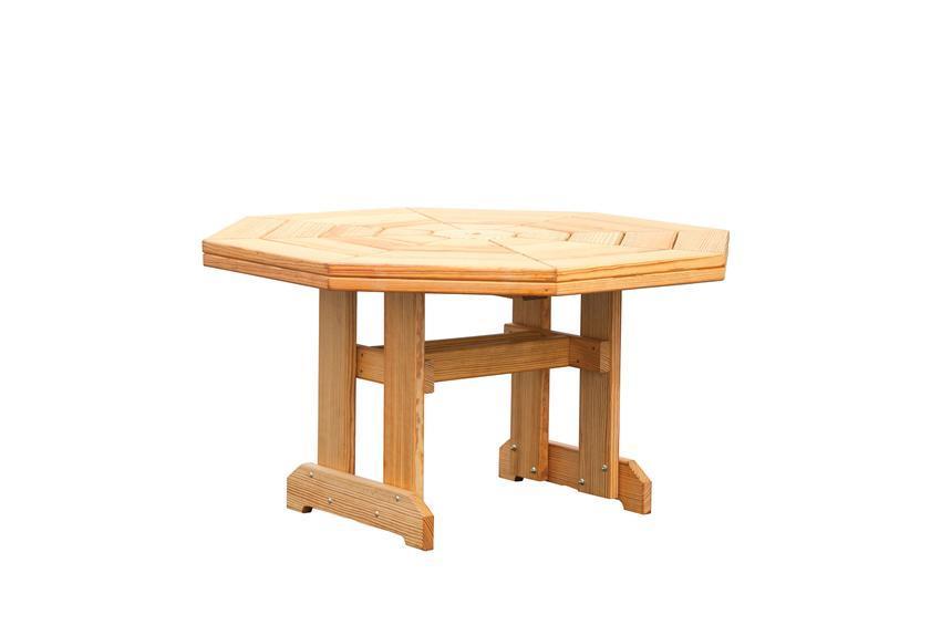 Pine Wood Octagon Patio Dining Table from DutchCrafters Amish