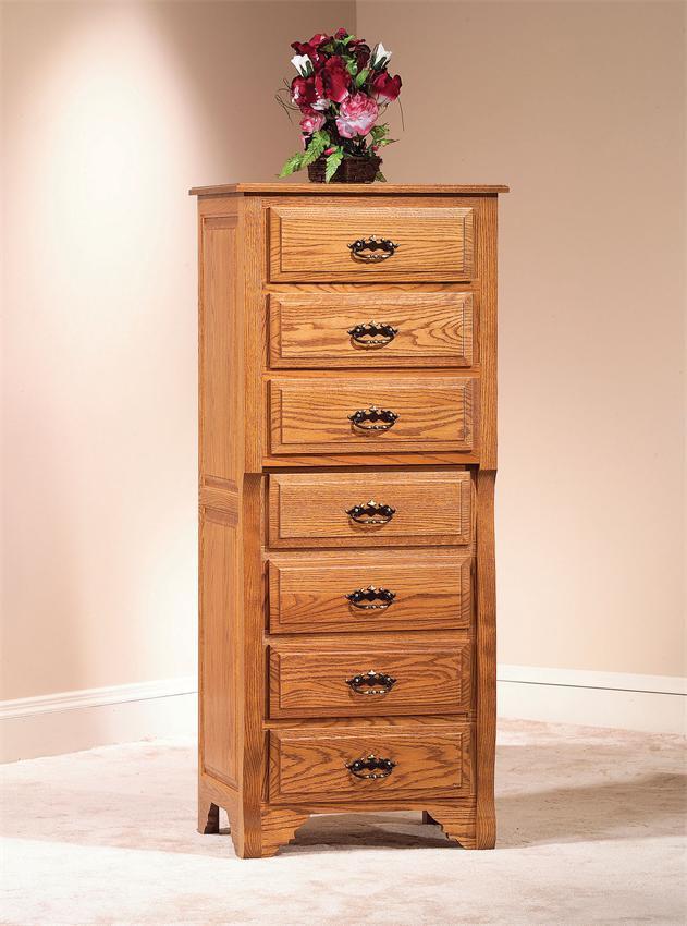 Amish Oak Crest Three Piece Bedroom Furniture Set In Solid Wood