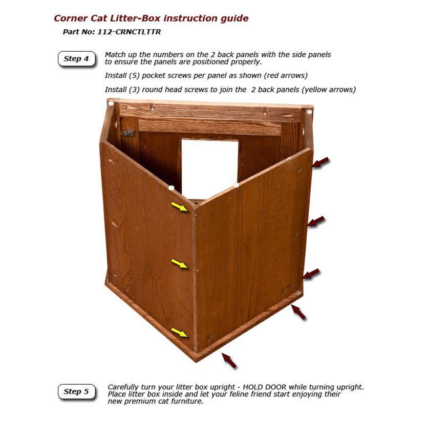 corner cat box