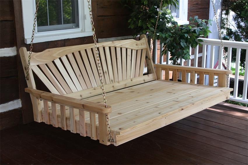 Bohemian Cedar Swing Bed by Dutchcrafters Amish Furniture