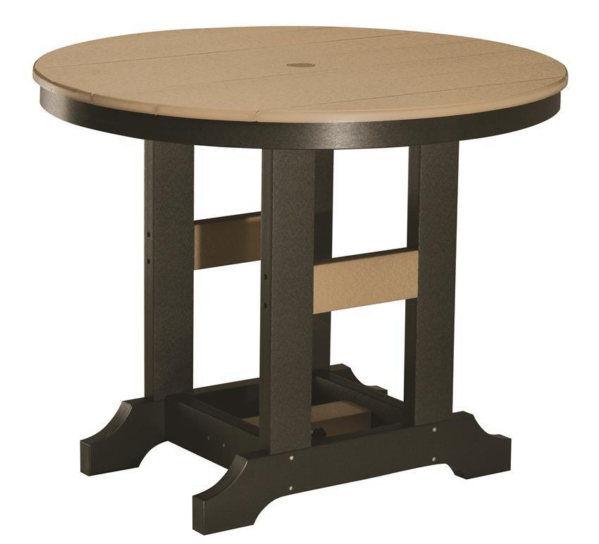 Berlin Gardens Round Poly Patio Bar Table from DutchCrafters Amish