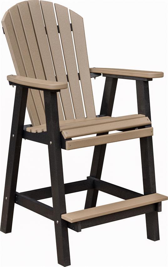 Berlin Gardens Comfo-Back Outdoor Poly Bar Chair from