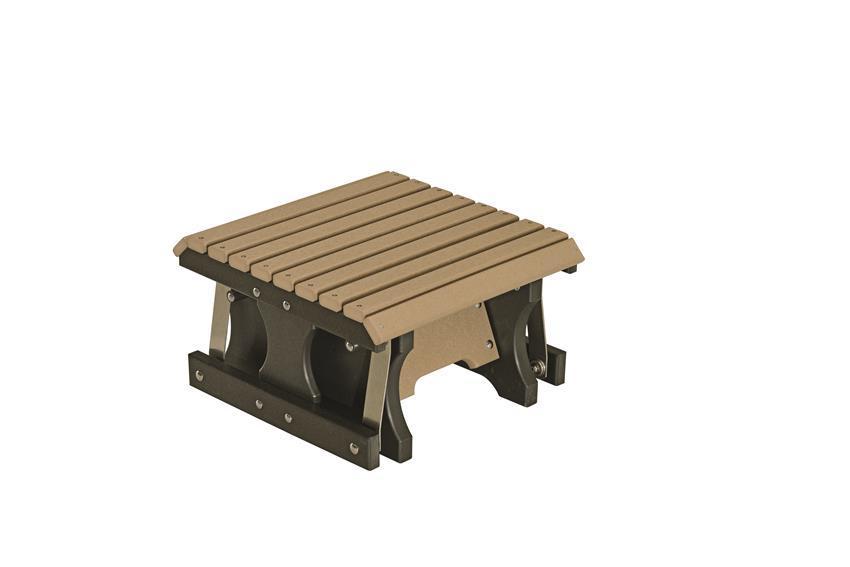 Berlin Gardens Poly Gliding Footstool from DutchCrafters Amish
