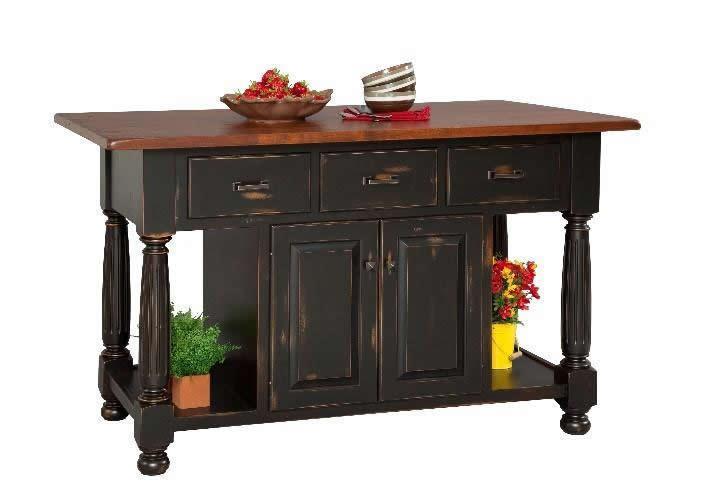 Amish Made Large French Country Kitchen Island From Dutchcrafters French Country Kitchen Island, August Grove Kitchen Island