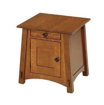 Seboyeta Mission Enclosed End Table from DutchCrafters Amish Furniture