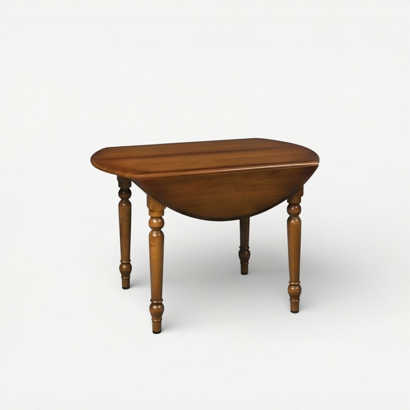 Custom Drop Leaf Table Solid Wood Dining Amish Made