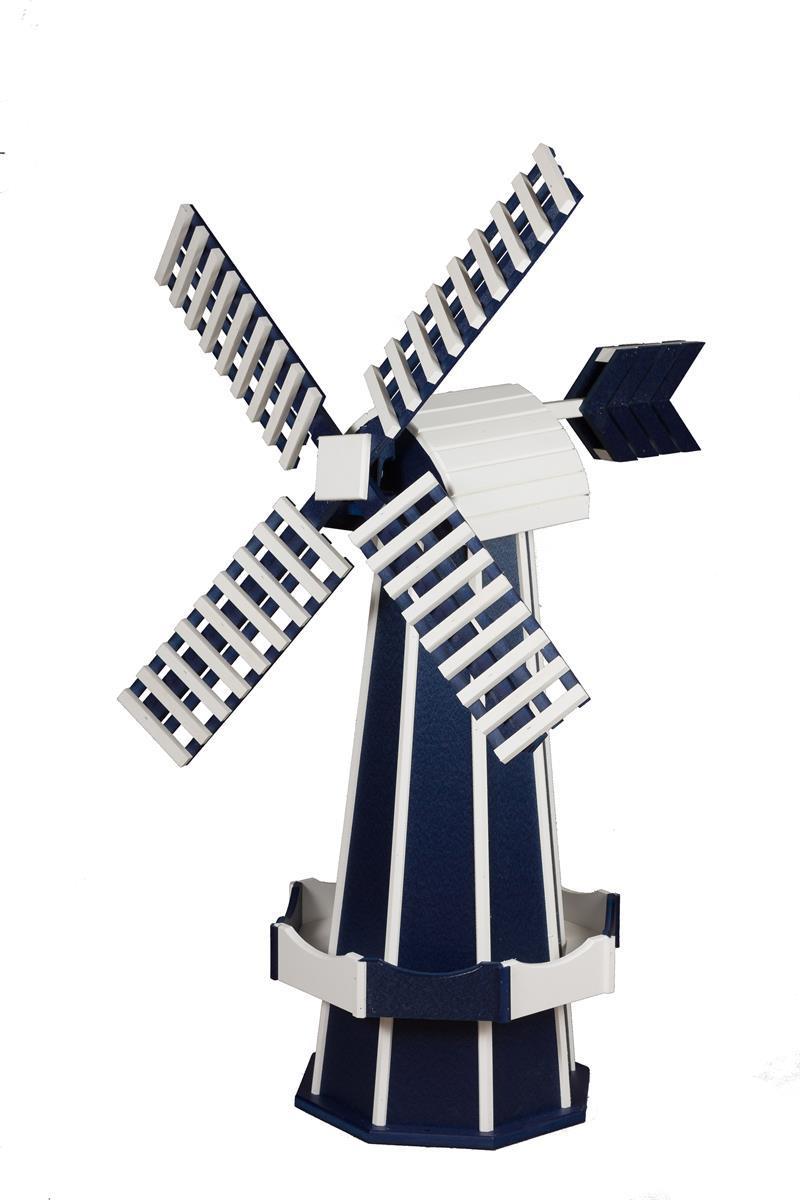 46/" Octagon Polywood Dutch Windmill Clay with WhiteTrim