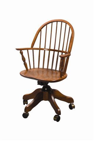 Wood Sack Back Windsor Desk Chair From DutchCrafters Amish Furniture