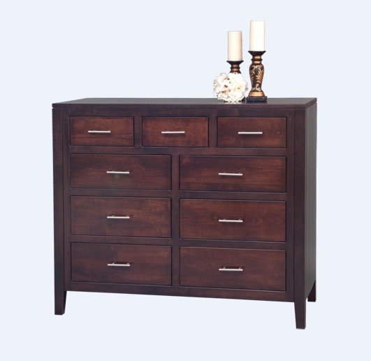 Milan Solid Wood Dresser with Optional Mirror from