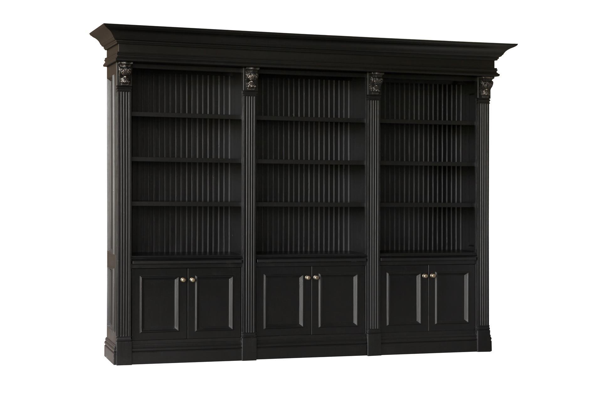 Hardwood Triple Bookcase from DutchCrafters Amish Furniture