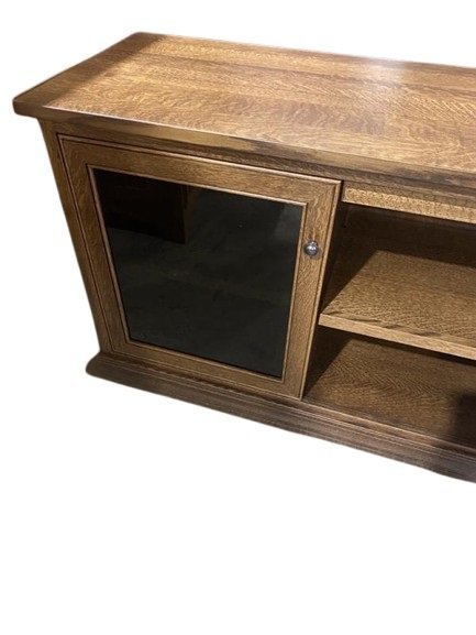 TV Console with 2 Sliding Glass Doors from DutchCrafters Amish