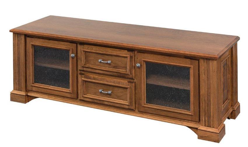 Mission-Inspired Entertainment Cabinet with Shelving |