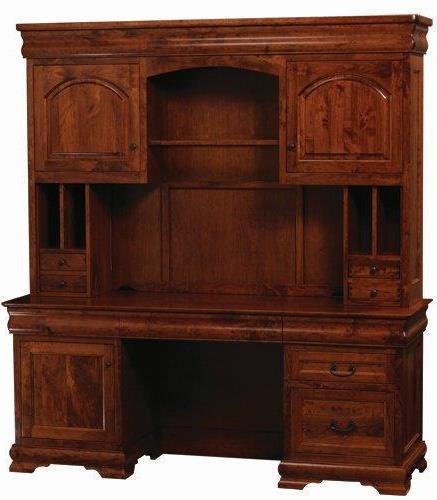 Sault Ste Marie Office Credenza Desk and Hutch from