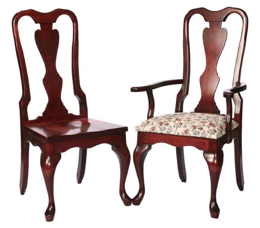 Victorian Queen Anne Chair From Dutchcrafters Amish Furniture