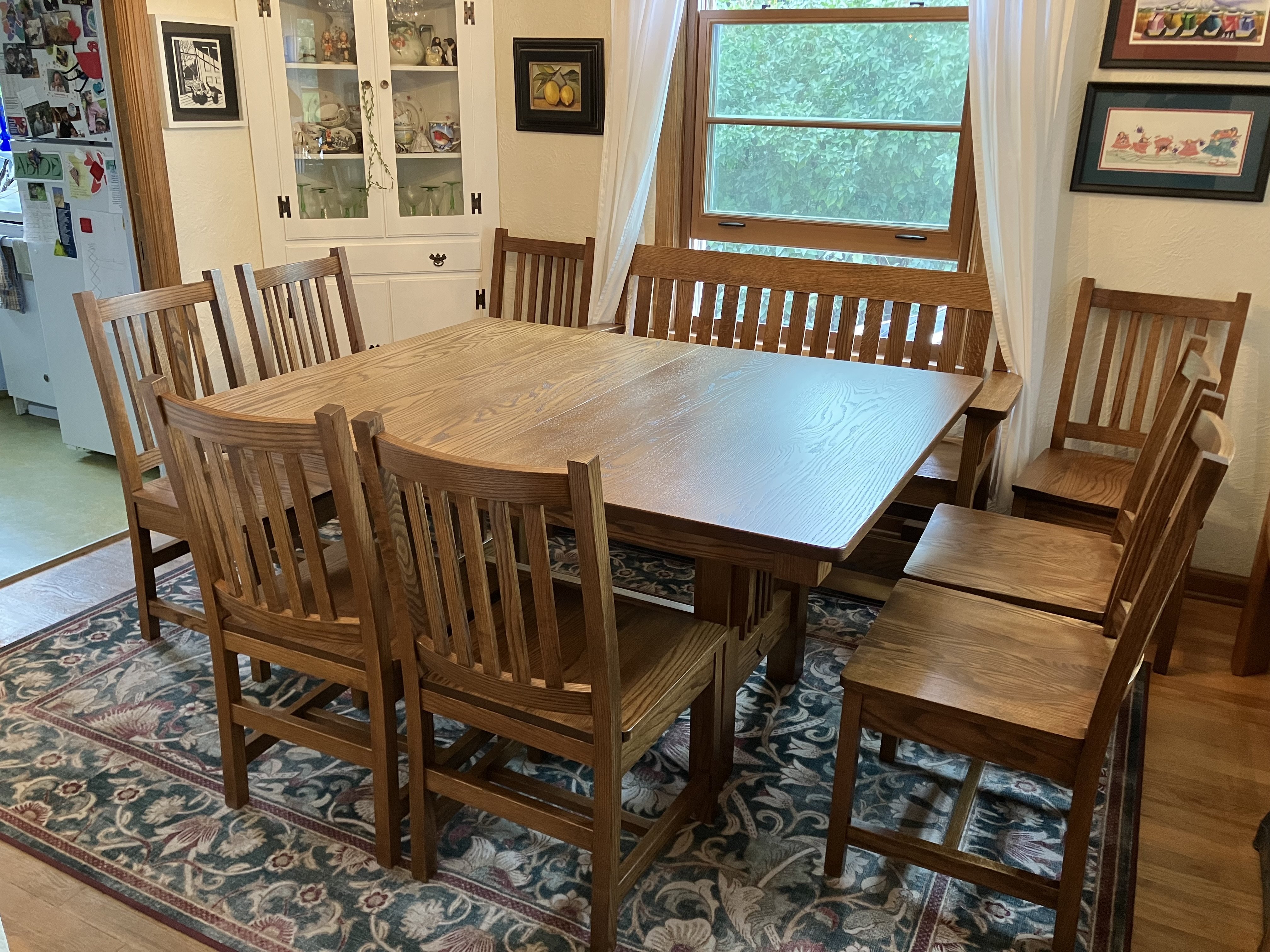 Mission Style Wood Dining Chair USA Made