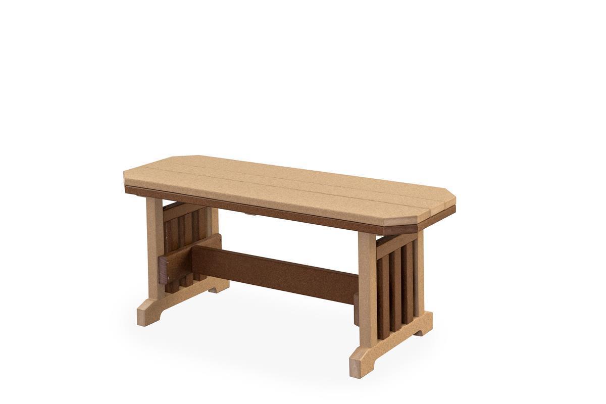 Zen Poly Extra Wide Backless Mission Bench from DutchCrafters Amish