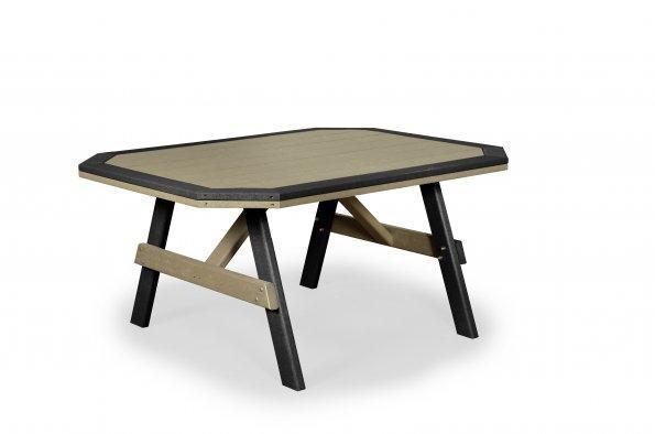 Poly Garden Dining Table with Border from DutchCrafters Amish