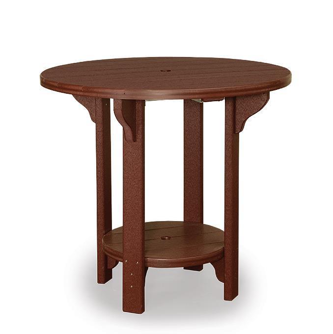 Shoreline Poly Round Bar Table from DutchCrafters Amish Furniture