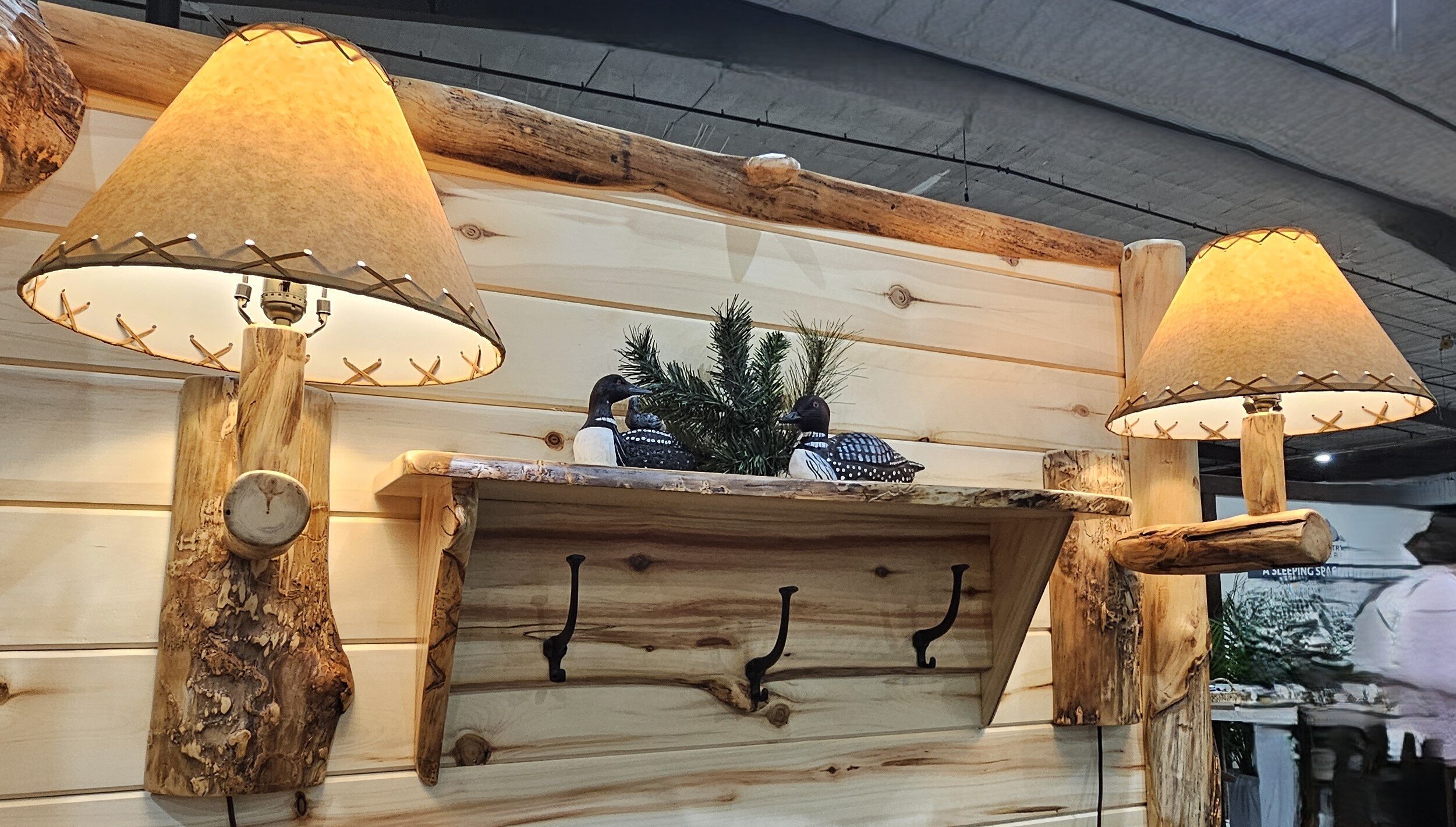 Rustic Wood Wall Sconce Lighting | Amish Handcrafted Cabin Lighting
