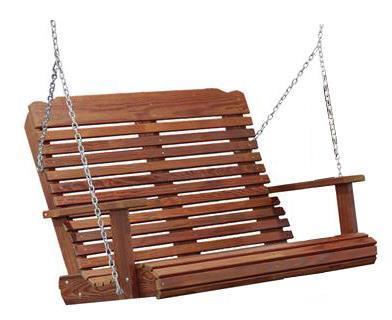 Cedar Wood Porch Swing from DutchCrafters Amish Furniture