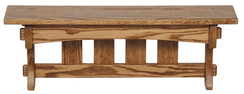 Hardwood 24" Aspen Mission Shelf from DutchCrafters Amish Furniture