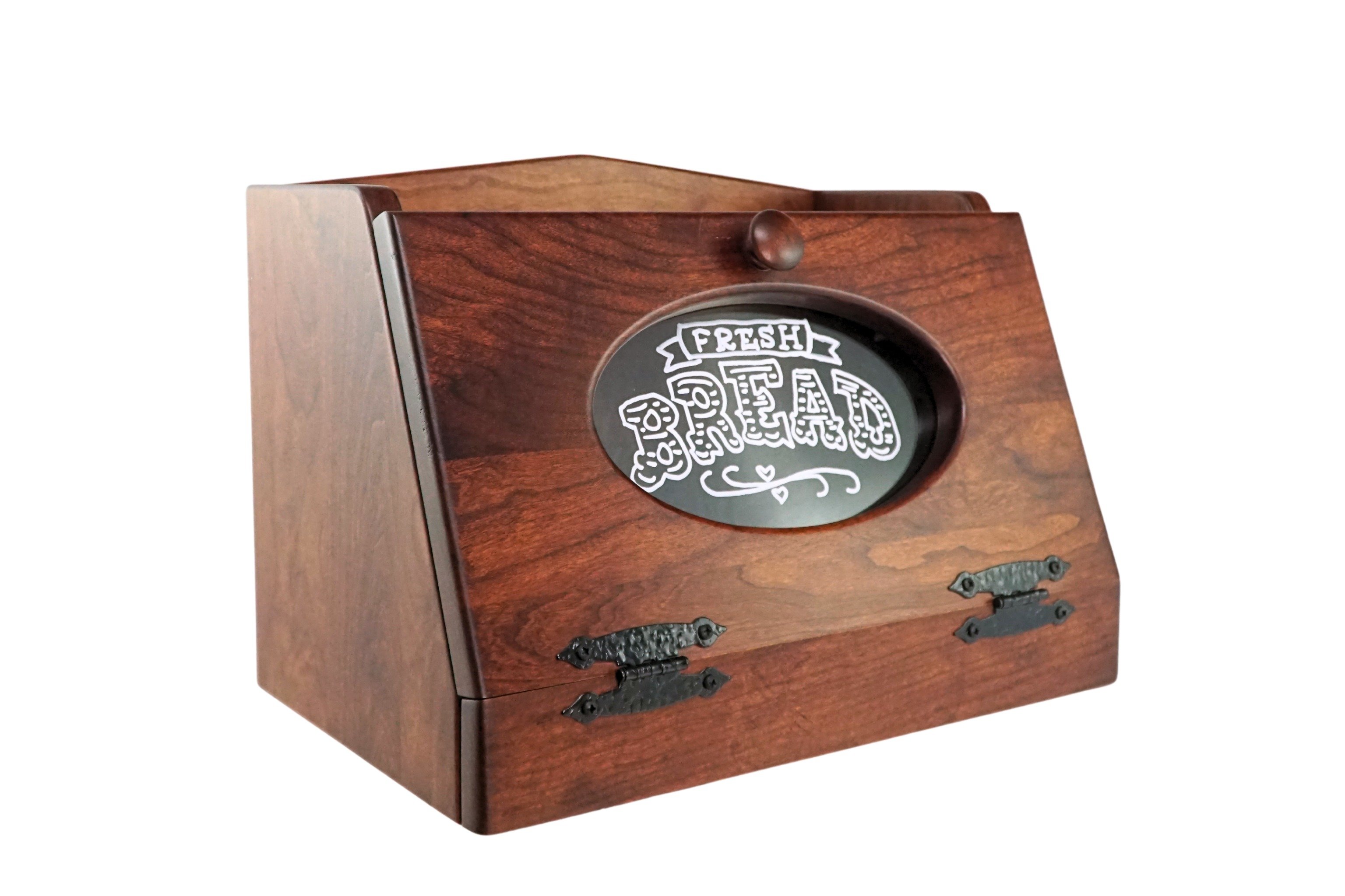 Bread Box with Plexiglass Front by Dutchcrafters Amish Furniture Store