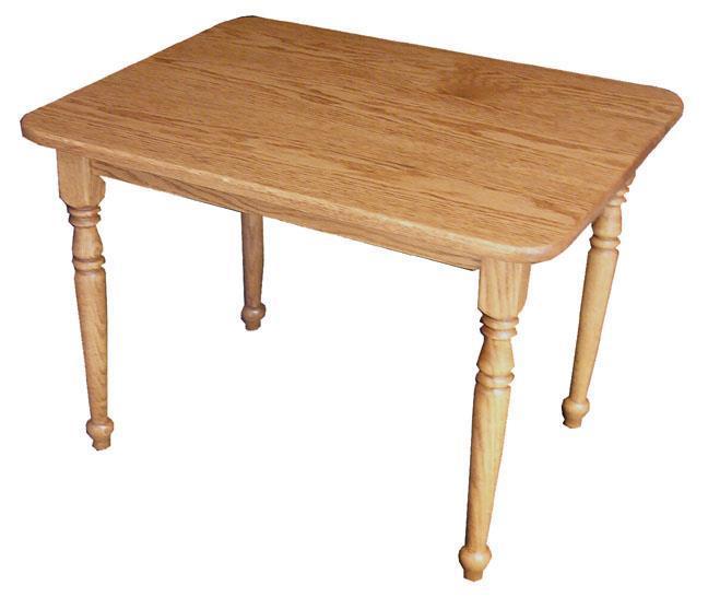 Wood Child's Table with Turned Legs from DutchCrafters Amish Furniture