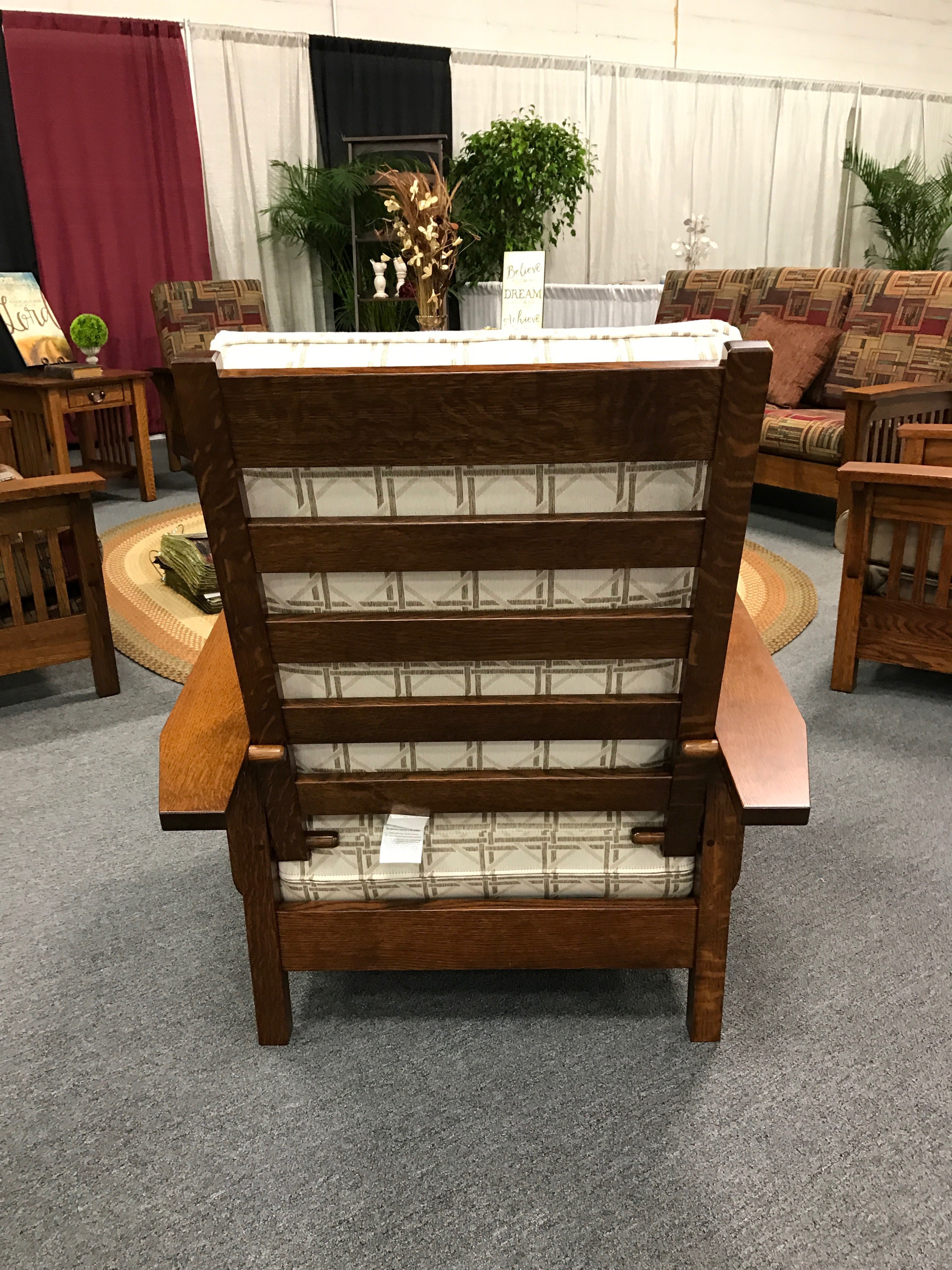 Amish Mission Morris Chair with Genuine Leather | Amish Recliner