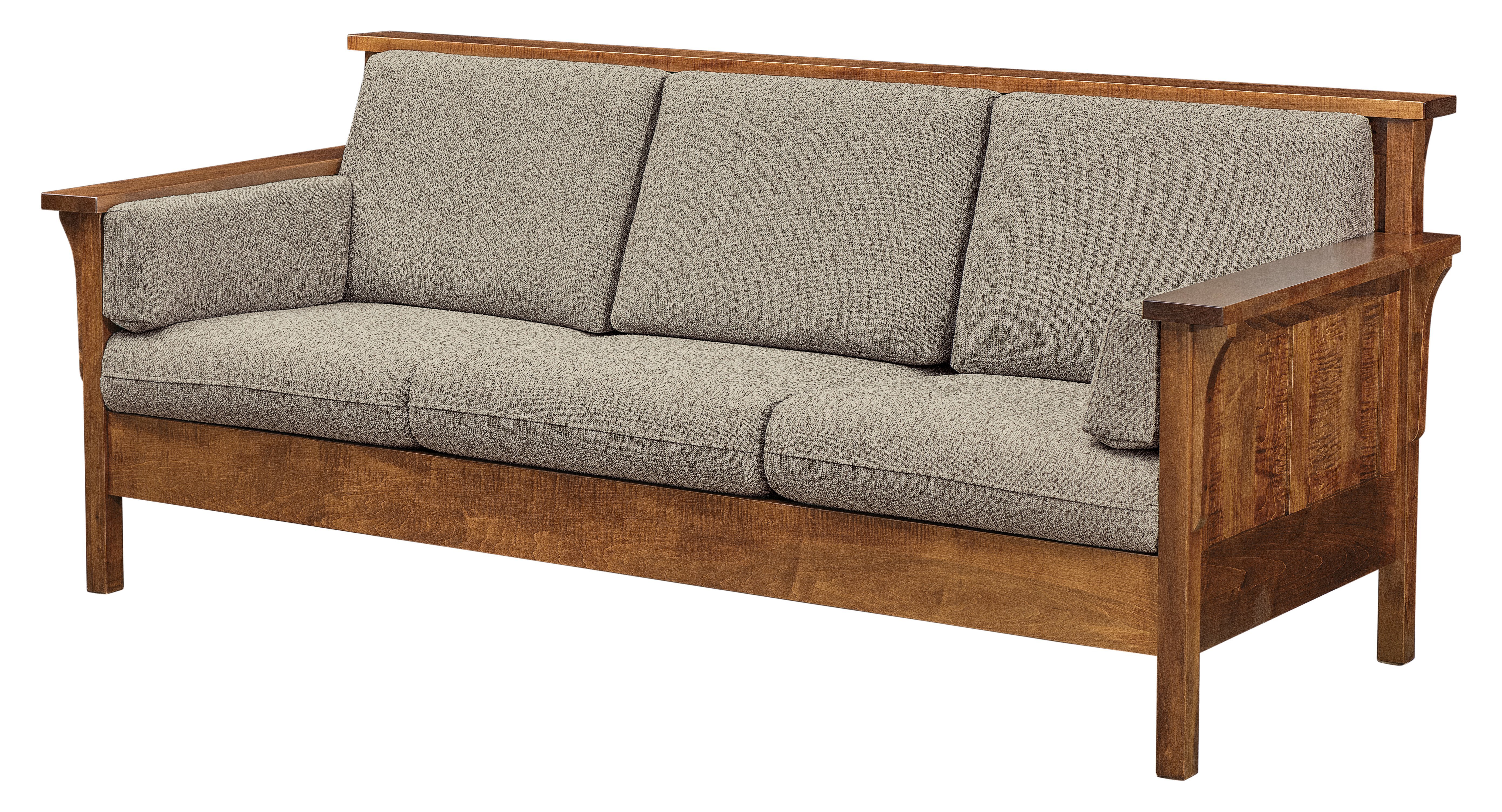 Mission Wood Frame 84" Sofa from DutchCrafters Amish Furniture