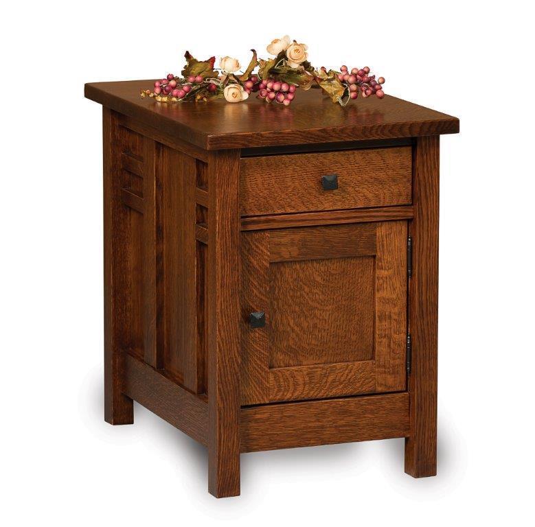 Pure Mission End Table Cabinet from DutchCrafters Amish Furniture