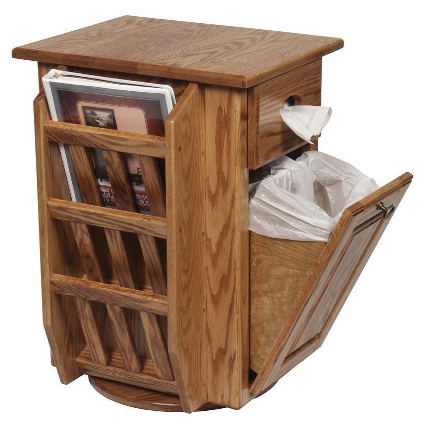 Amish Hardwood Stand With Swivel And Storage - Solid Wood End Tables With Storage Amish Hardwood Stand With Swivel And Storage - Solid Wood End Tables With Storage