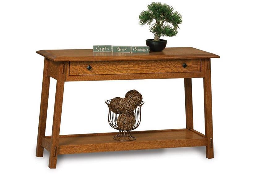 Spark Mission Sofa Table with Drawer from DutchCrafters Amish