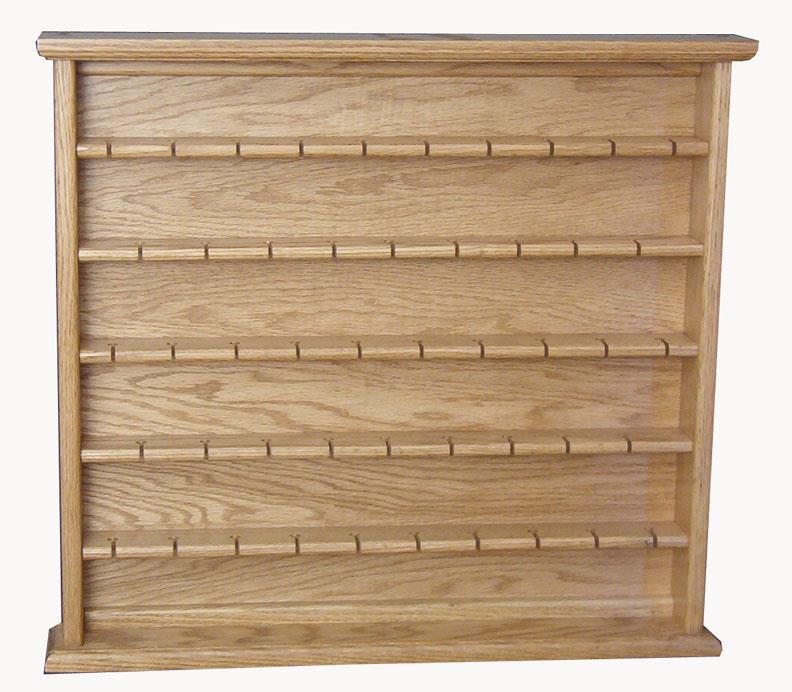 Oak Wood Large Spoon Rack Display Case from DutchCrafters