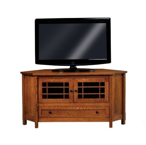 56" Mission Corner TV Stand from DutchCrafters Amish Furniture