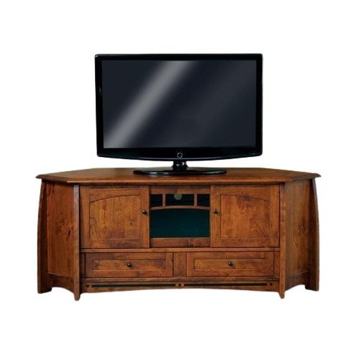 69" Mission Corner TV Stand from DutchCrafters Amish Furniture