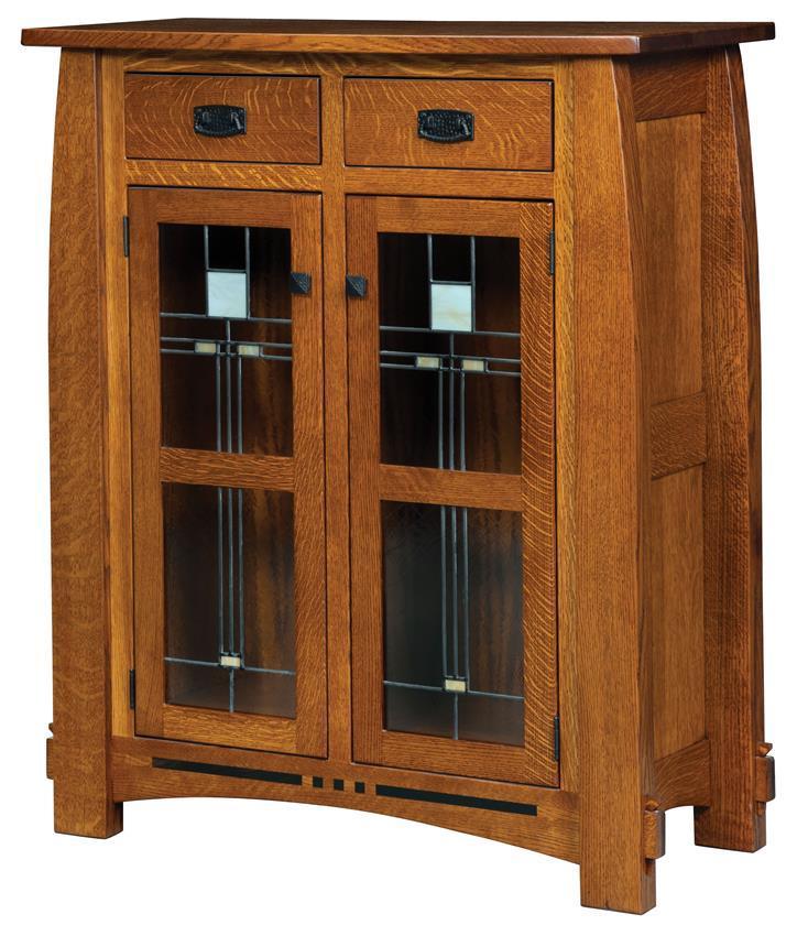 40" Small Mission Sideboard Cabinet - Amish Handcrafted Solid Wood