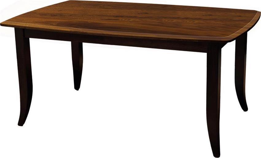 Emily Dining Table with Solid Top from DutchCrafters Amish Furniture