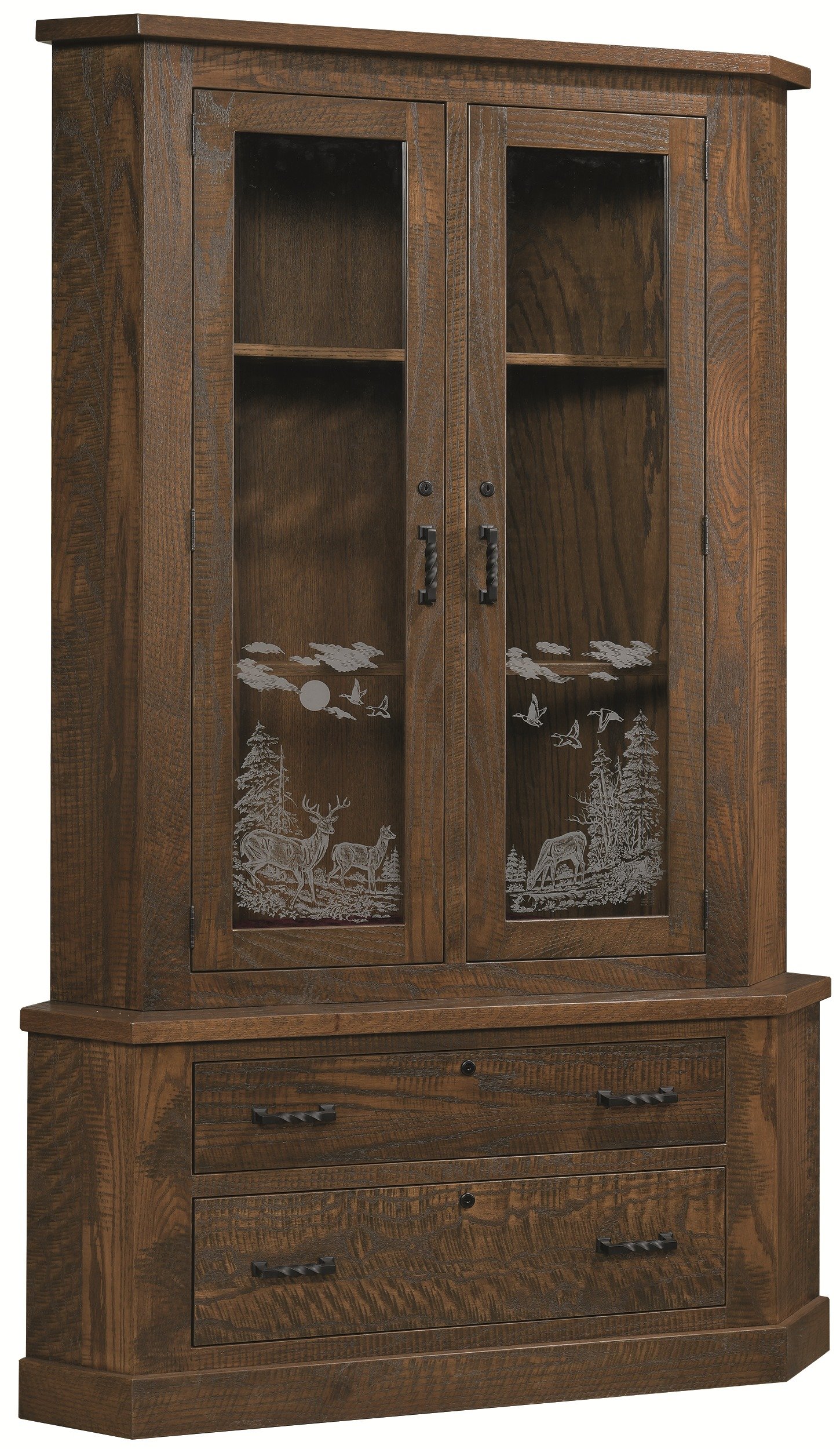 Sportsman Corner 13 Gun Cabinet From Dutchcrafters Amish Furniture