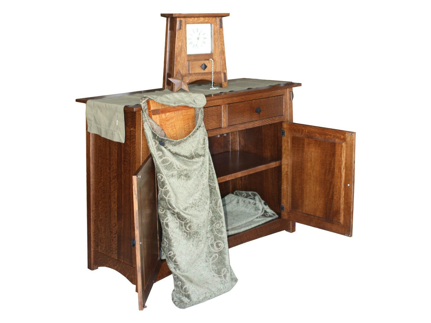Mission Leaf Store Cabinet from DutchCrafters Amish Furniture